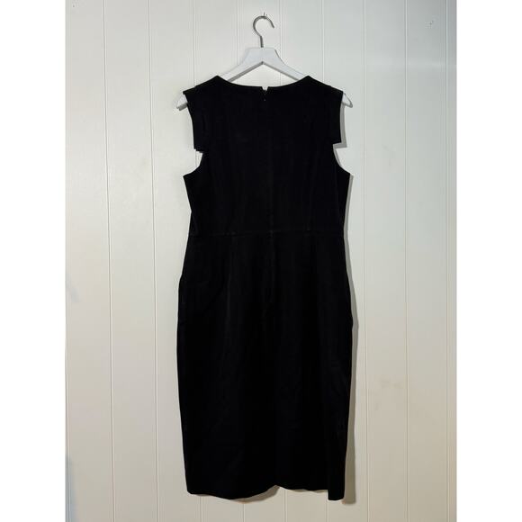 J.Crew · 12 · Promotion Dress Sheath · Cotton Viscose Blend · Black Pockets - Picture 4 of 8